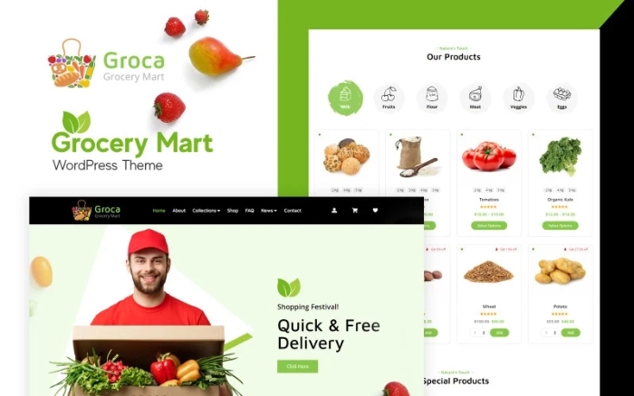 Groca – Grocery Store WordPress Theme 1.0