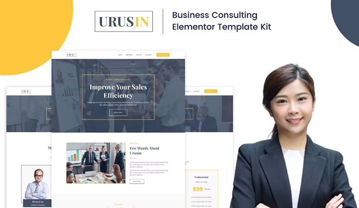 Urusin – Business Consulting Elementor Template Kit 1.0.0