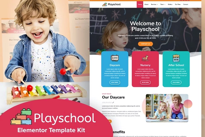 Playschool – Childcare & School Elementor Template Kit 1.0.0