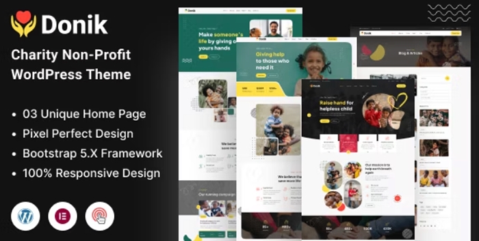 Donik β Charity & Fundraising WordPress Theme 1.0.4