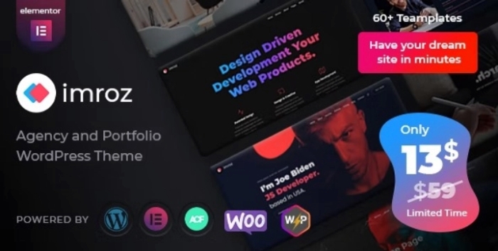 Imroz β Agency & Portfolio Theme 1.6.0
