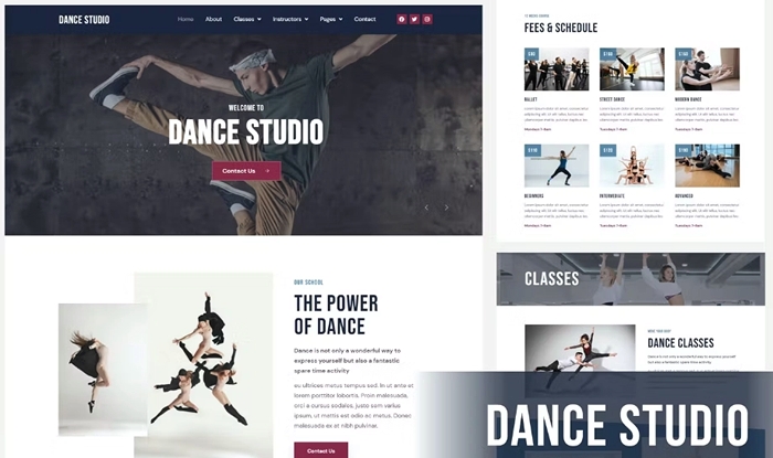 Dance Studio - Elementor Template Kit 1.0.0