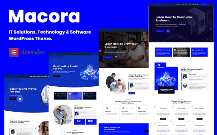 Macoro – Digital Agency & Multipurpose WP Theme 1.0.0