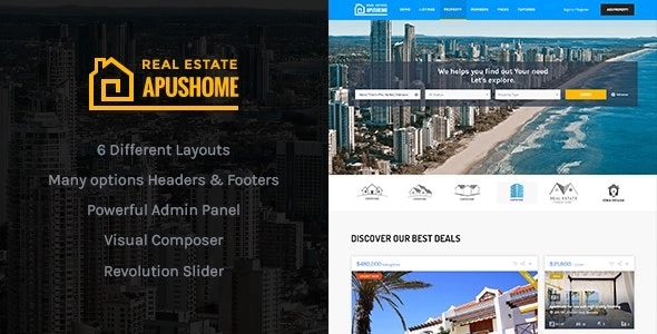 ApusHome – Real Estate WordPress Theme 1.7.10