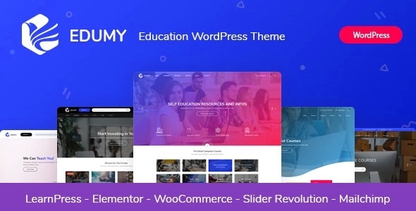 Edumy – LMS Online Education Course WP Theme 1.2.25