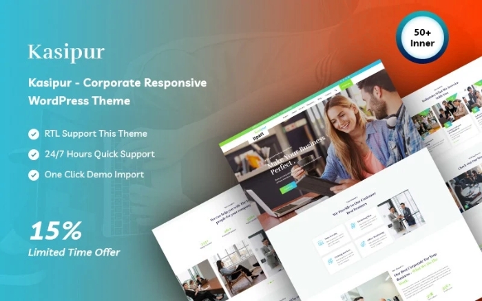 Kasipur – Corporate Responsive WordPress Theme 1.0.0