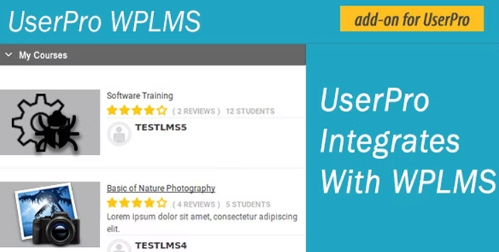 UserPro WPLMS 1.0
