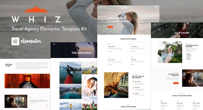 Whiz – Travel Agency Elementor Template Kit 1.0.0
