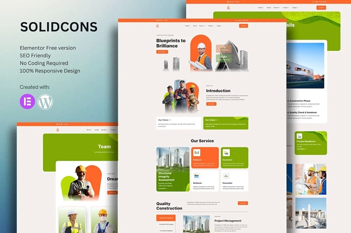 Solidcons – Construction And Industry Elementor Template Kit 1.0.0