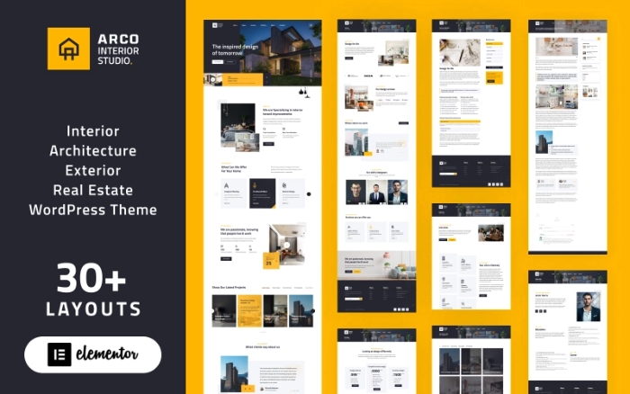 ARCO – Interior Architecture Studio WordPress Elementor 1.0.0