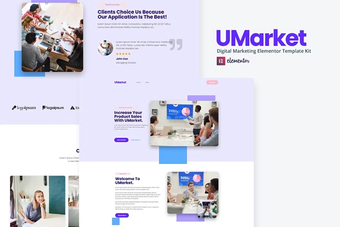 UMarket – Digital Marketing Elementor Template Kit 1.0.0
