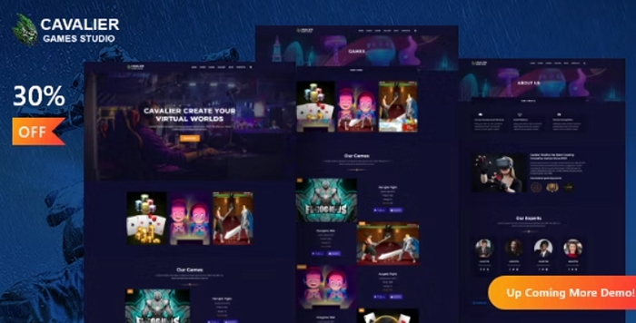 Cavalier – Gaming Studio WordPress Theme + RTL 2.0