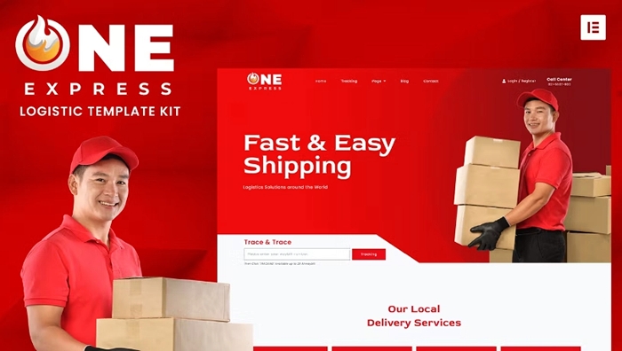 One Express – Logistics & Shipping Elementor Template Kit 1.0.0