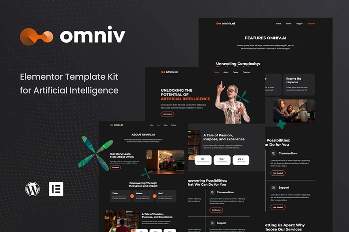 Omniv AI – Artificial Intelligence Elementor Template Kit 1.0.0