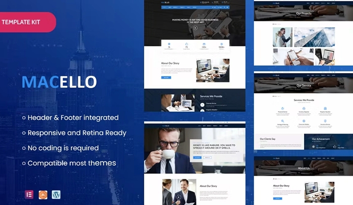 Macello – Business Consulting & Accounting Elementor Template Kit 1.0.0