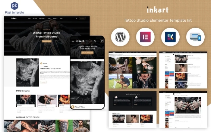 InkArt - Tattoo Studio Artist WordPress Theme 1.0