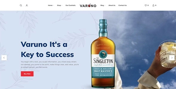 Varuno - drinks and cocktails WP Theme 1.1.1