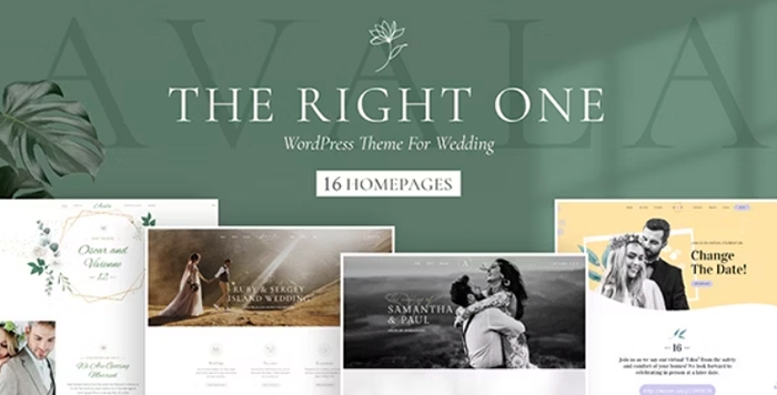 Avala – Wedding & Event WordPress Theme 1.1.4