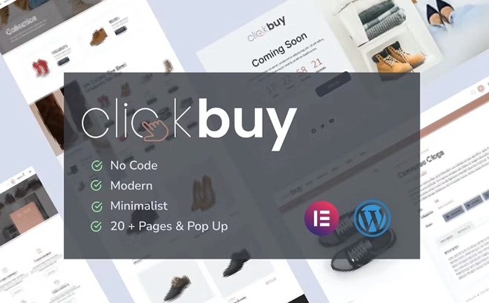Clickbuy - Shoe Store WooCommerce Elementor Template Kit 1.0.0