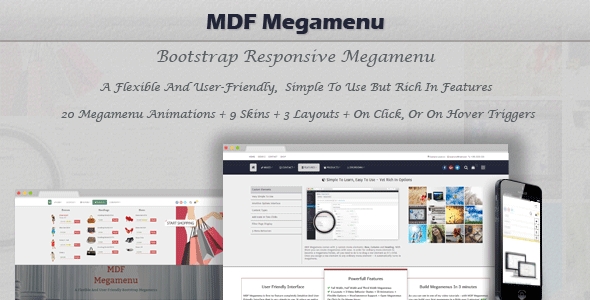MDF Megamenu – Bootstrap Responsive WordPress Megamenu 1.1.6