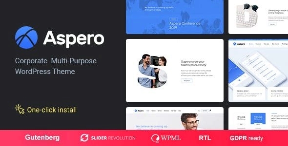Aspero – Business WordPress Theme 1.1.1