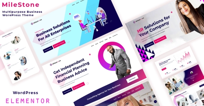 Milestone – WordPress Multi Plan Business WP Theme 1.0.0