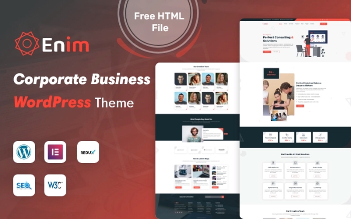 Enim – Corporate Business WordPress Theme 1.0