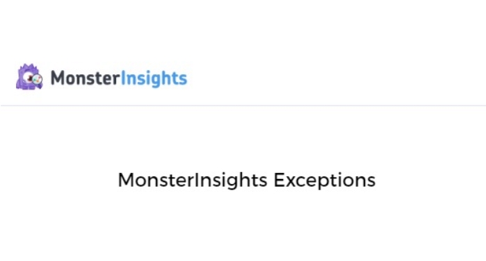 MonsterInsights Exceptions WP Plugin 1.0.0