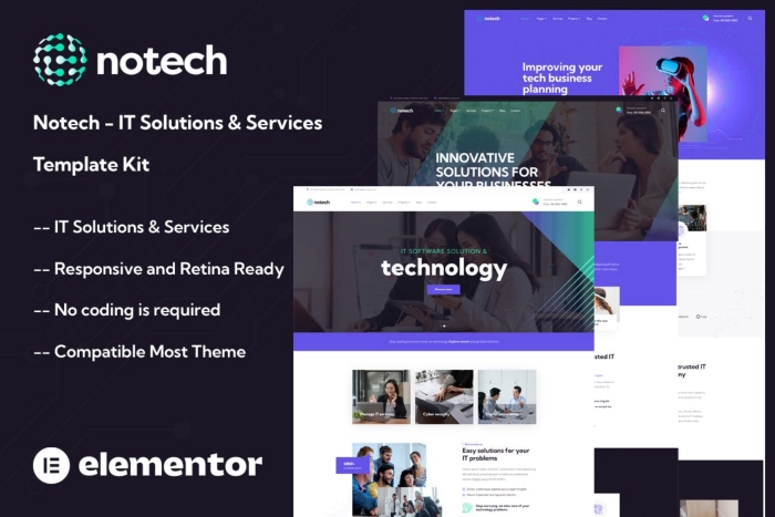 Notech – IT Solutions & Services Template Kit 1.0.0