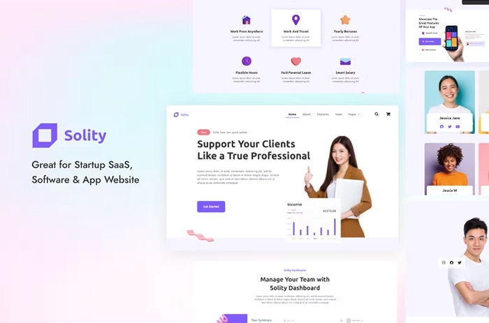 Solity – SaaS & Startup Elementor Template Kit 1.0.0