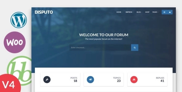 Disputo – WordPress bbPress Forum Theme 4.3
