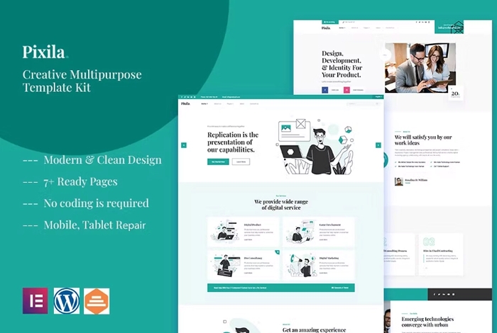 Pixila – Creative Multipurpose Elementor Template Kit 1.0.0