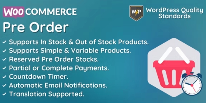 WooCommerce Pre Order - Pre Booking - Pre Release Purchase 1.4.0