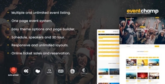 Event Champ – Multiple Events & Conference Theme 2.1.6