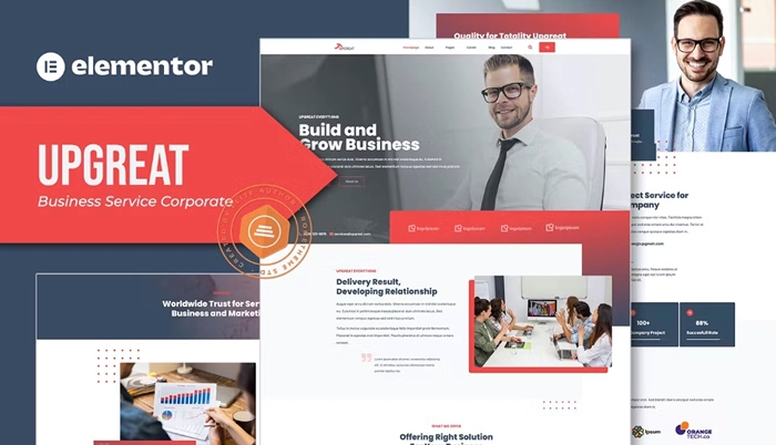 Upgreat – Business Service Corporate Elementor Template Kit 1.0.0