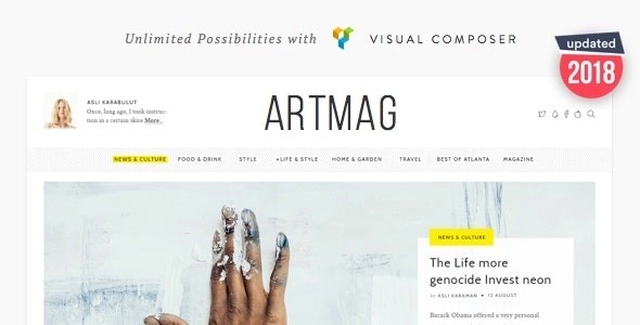 Artmag – Clean WordPress Blog and Magazine Theme 1.9