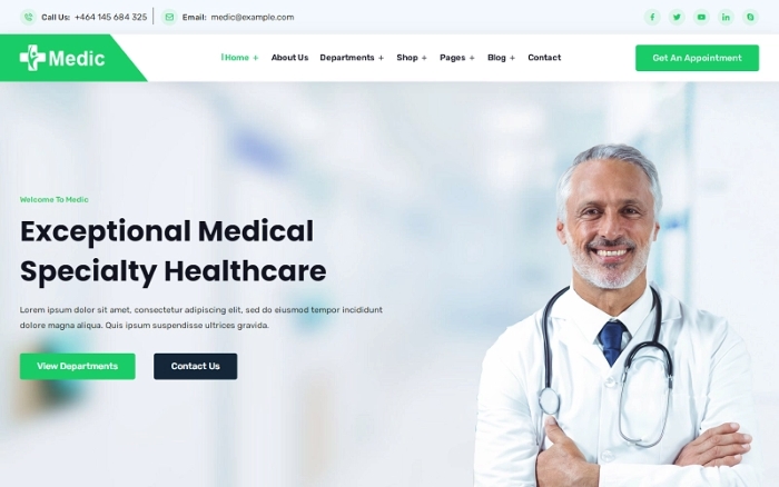 Medic – Health Hospital and Medical Clinic WP Theme 1.0.0