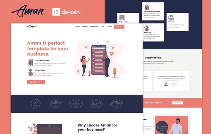 Aman – Multipurpose Elementor Template Kit 1.0.0