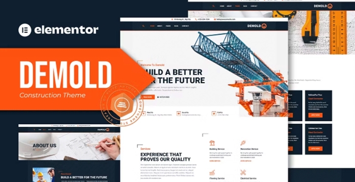 Demold – Construction Elementor Template Kit 1.0.0