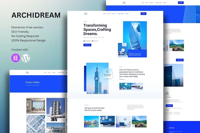 Archidream – Architecture Elementor Template Kit 1.0.0