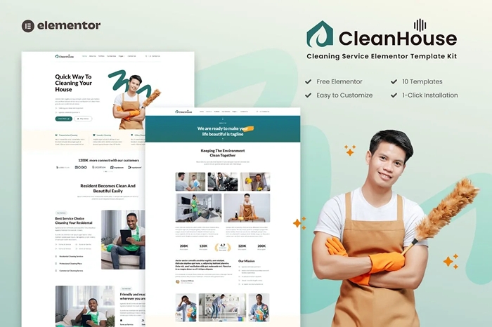 CleanHouse – Cleaning Service Template Kit 1.0.0