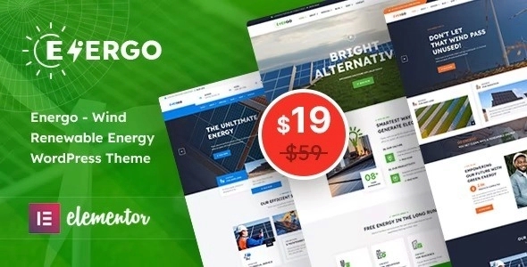 Energo - Wind Renewable Energy WP Theme 1.3