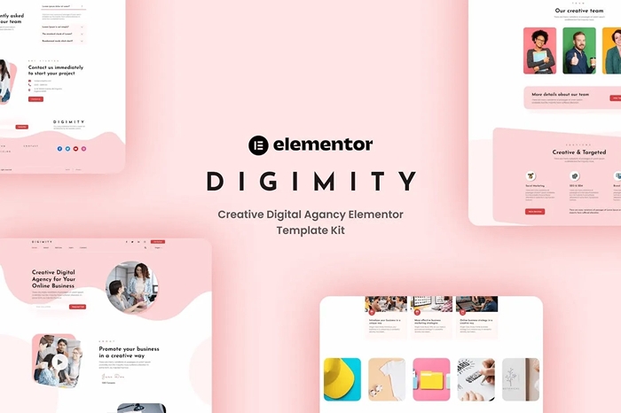 Digimity – Creative Digital Agancy Elementor Template Kit 1.0.0