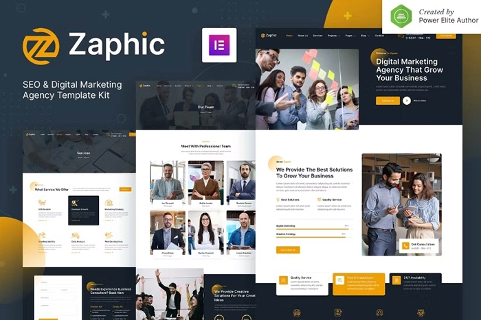 Zaphic – SEO & Digital Marketing Agency Elementor Template Kit 1.0.0