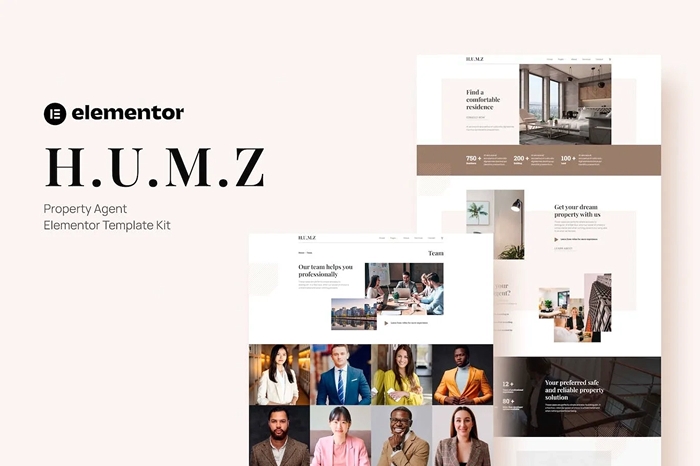 Humz β Property Agent Elementor Template Kit 1.0.0
