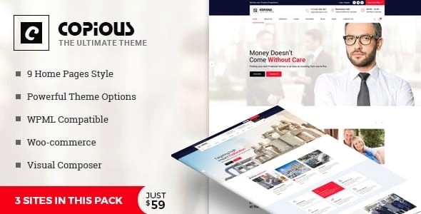 Copious – Multiuse WordPress Theme 1.0
