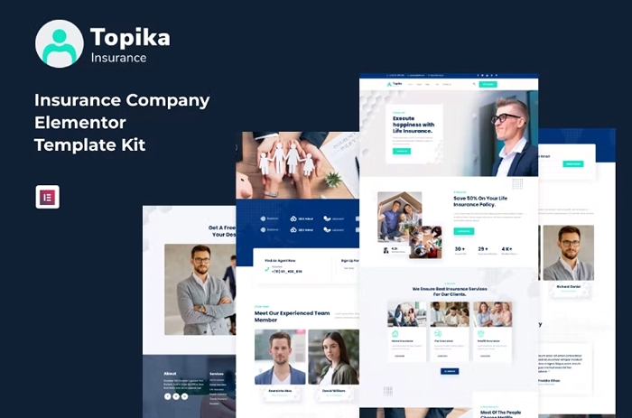 Topika – Insurance Agency Elementor Template Kit 1.0.0