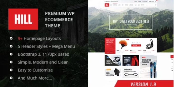 HILL – Premium Responsive WooCommerce Theme 1.5