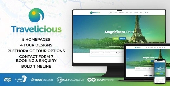 Travelicious – Tour Operator Theme 1.5.8