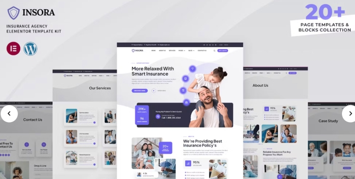 Insora – Insurance Agency Elementor Template Kit 1.0.0